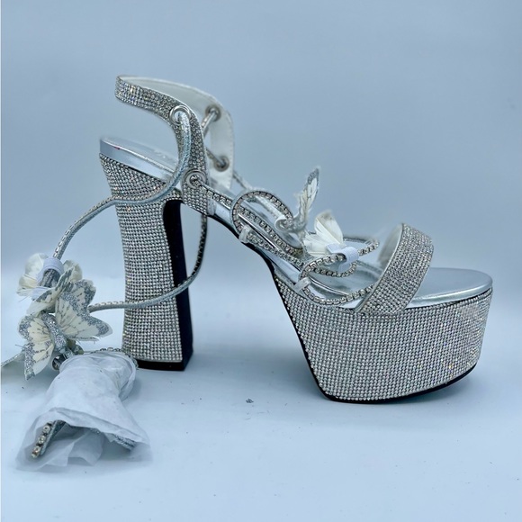 BN Dolls Kill Pixie Queen Lace Up Heel Size 10 - Picture 4 of 16